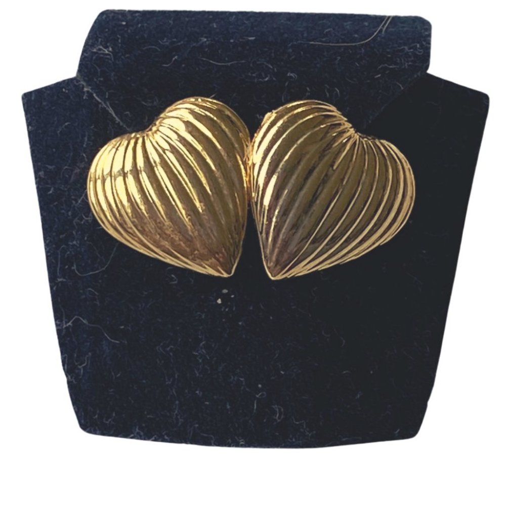 Golden Heart Earrings